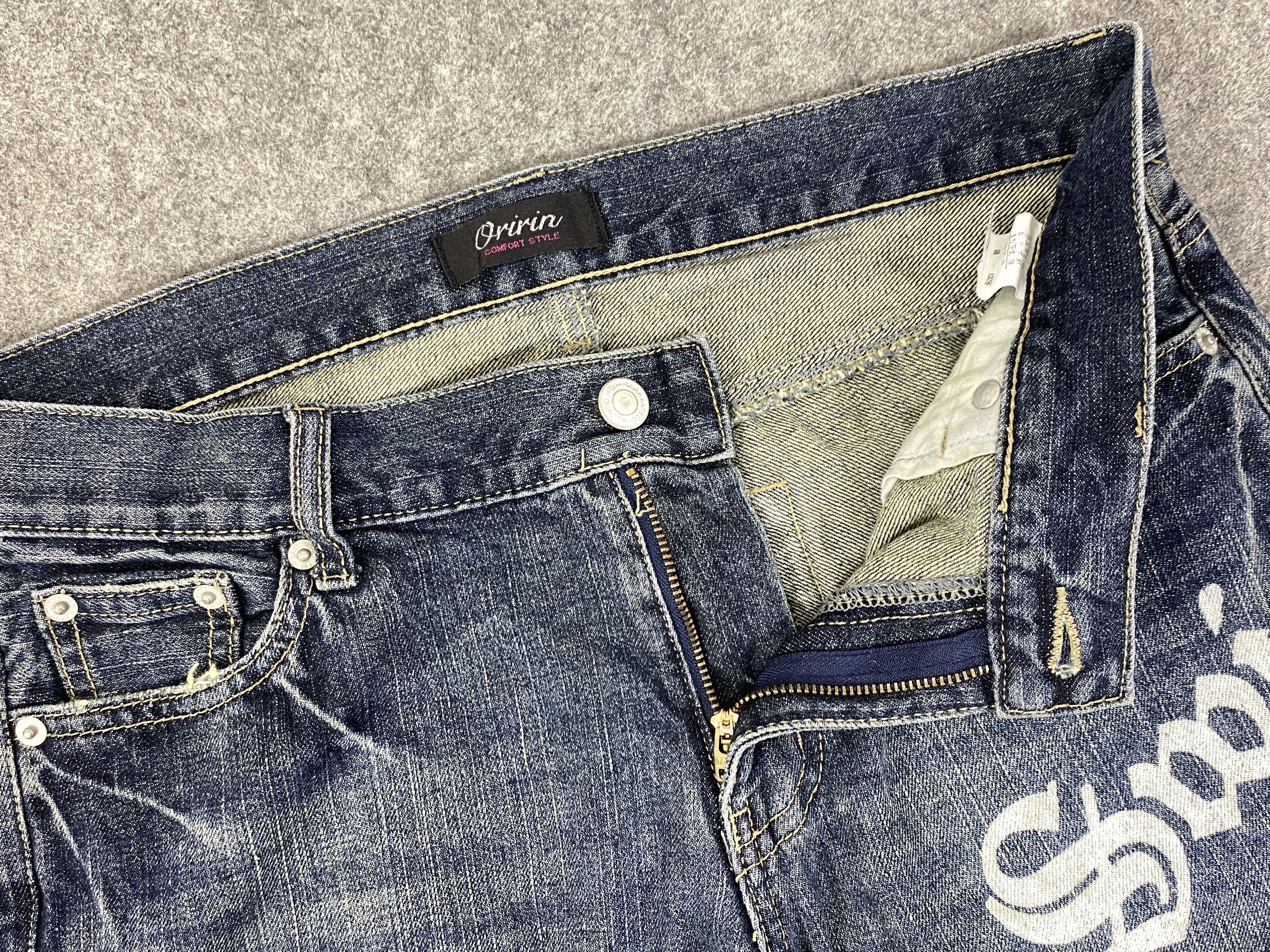 If Six Was Nine Ripped Blue Vintage Oririn Jeans 31x30 - JN3253 Size US 31 - 6 Thumbnail