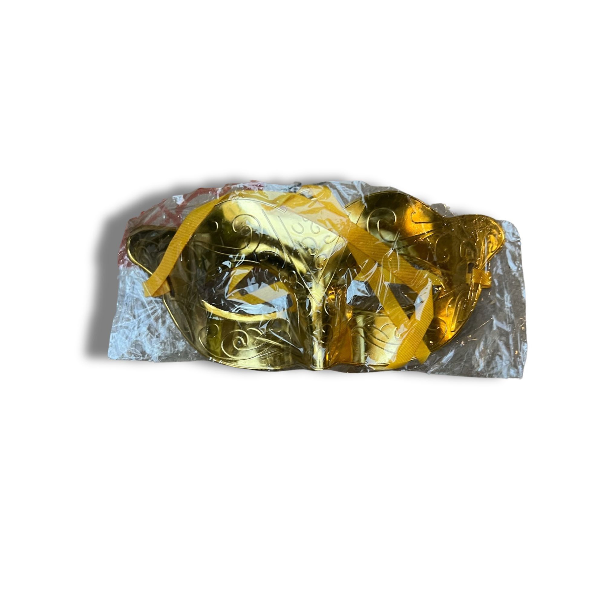 Other Gold Masquerade Mask For Halloween Or Costume Party With Rib Size ONE SIZE - 2 Thumbnail