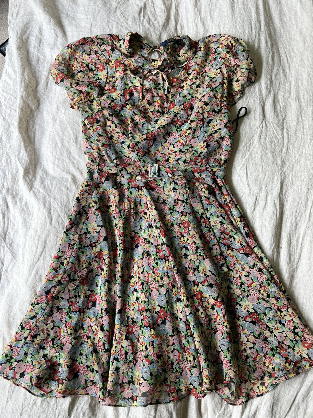 Polo Ralph Lauren 100% silk Polo Ralph Lauren round collar dress Size M / US 6-8 / IT 42-44 - 1 Thumbnail