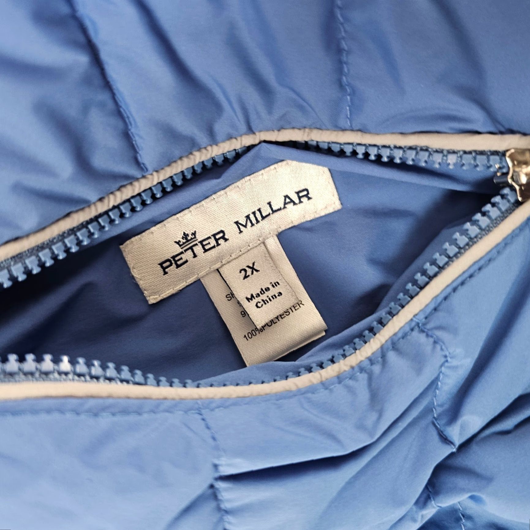 Peter Millar Peter Millar Crown Reversible Puffer Vest Mens 2X Full Zip Lightweight Blue Teal Size US XXL / EU 58 / 5 - 7 Thumbnail