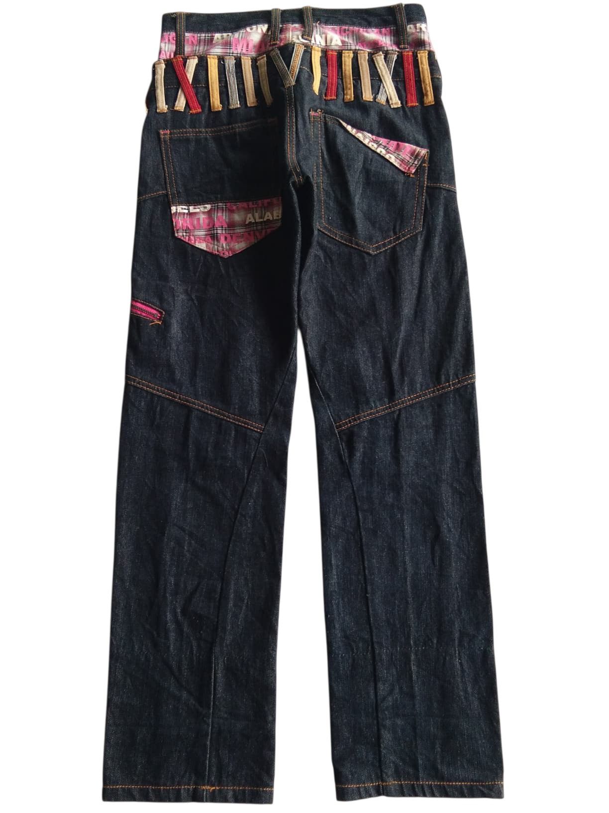 PPFM DOUBLE WAIST💥NYLAUS PUNK STYLE JAPANESE DENIM Size US 29 - 3 Thumbnail