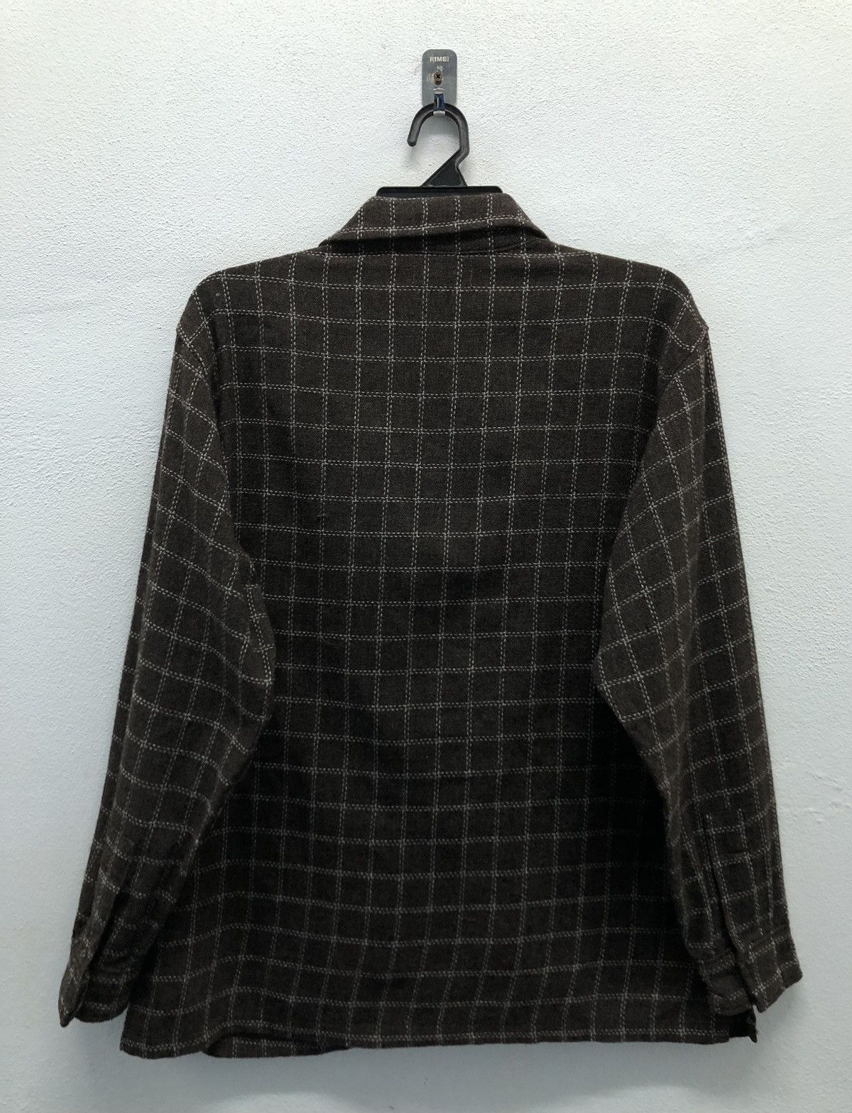 Devilock Vintage Devilock Japan Wool Jacket Brown Windowpane Check M Size US M / EU 48-50 / 2 - 2 Thumbnail