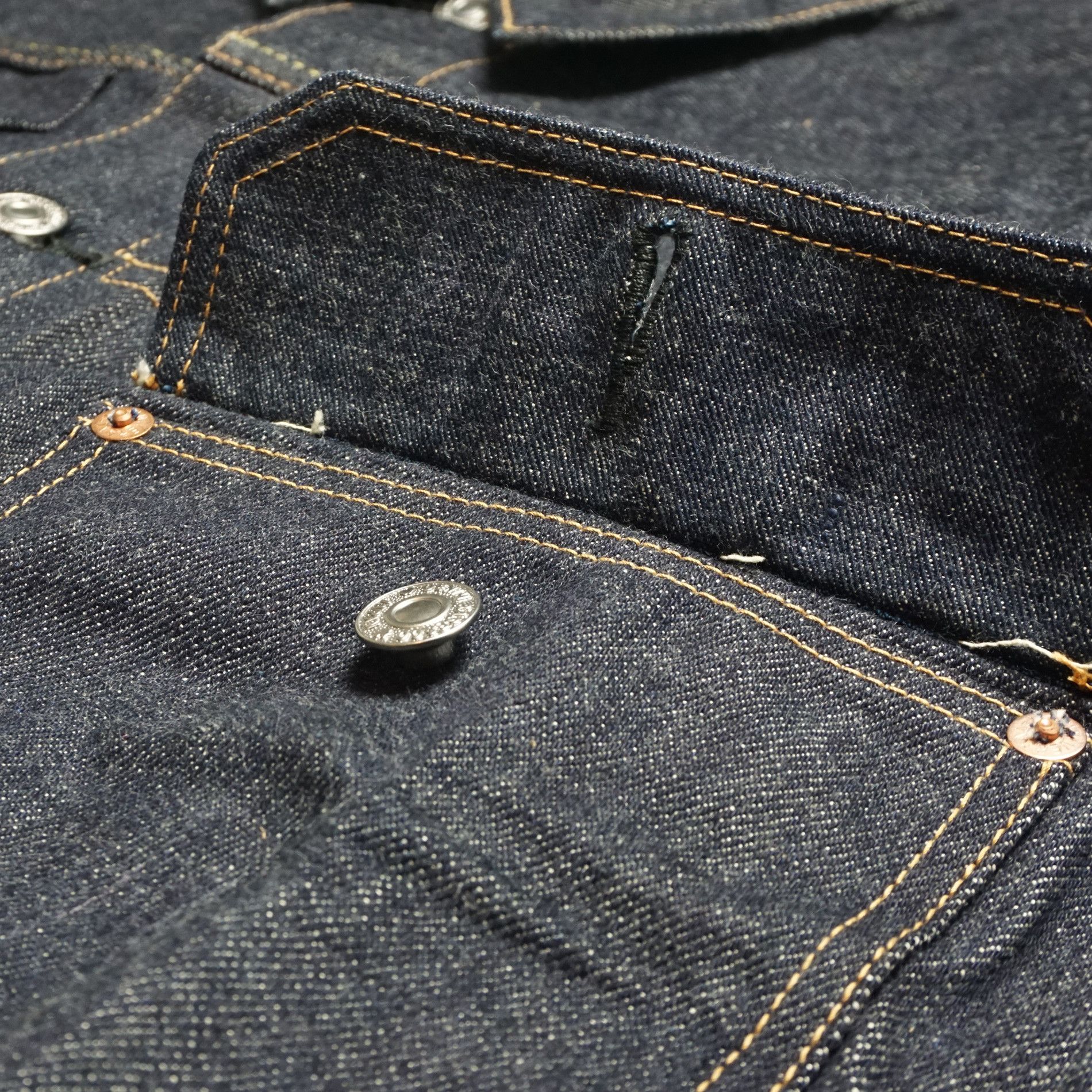 Japanese Brand DENIM BRIDGE Type 1 Jacket - Raw Selvedge - Made in Japan Size US XL / EU 56 / 4 - 4 Thumbnail