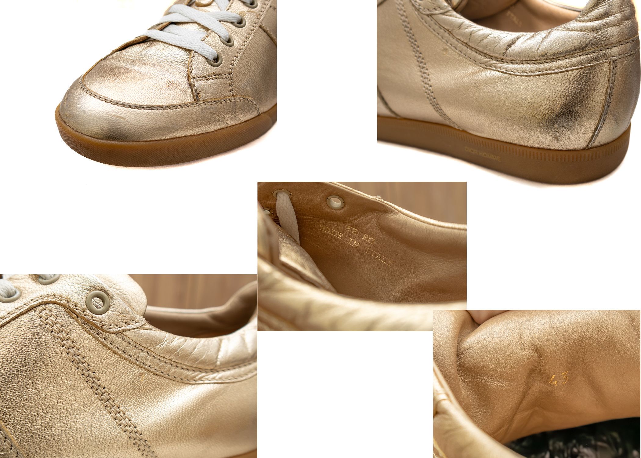 Dior × Hedi Slimane RARE VTG Dior B16 by Hedi Slimane Gold Sneaker Size US 10 Size US 10 / EU 43 - 8 Thumbnail