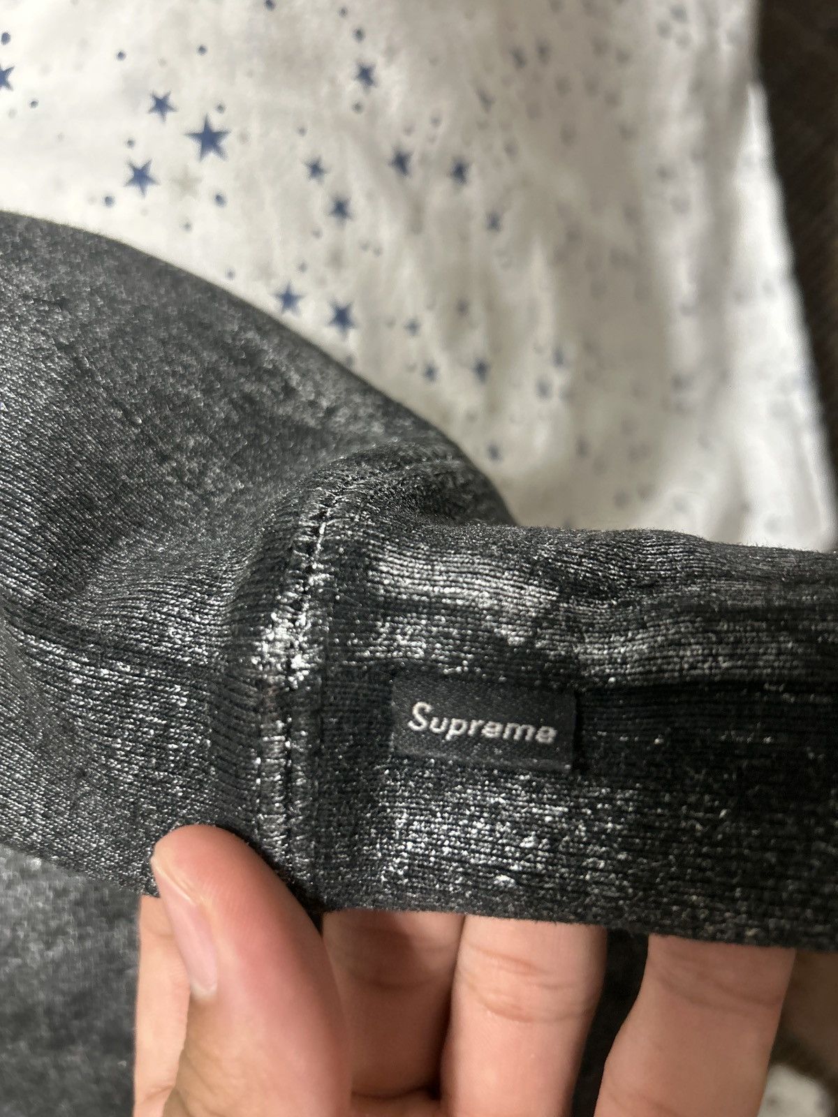 Maison Margiela × Supreme Supreme MM6 Maison Margiela Foil Box Logo Hoodie Black Sz M Size US M / EU 48-50 / 2 - 7 Thumbnail