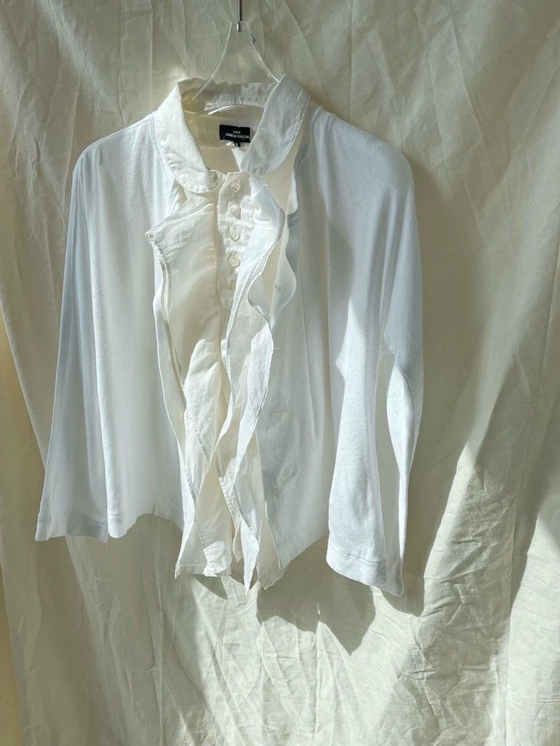 Comme des Garcons Comme Des Garcons Cream fake two-piece European ruffled la Size S / US 4 / IT 40 - 2 Thumbnail