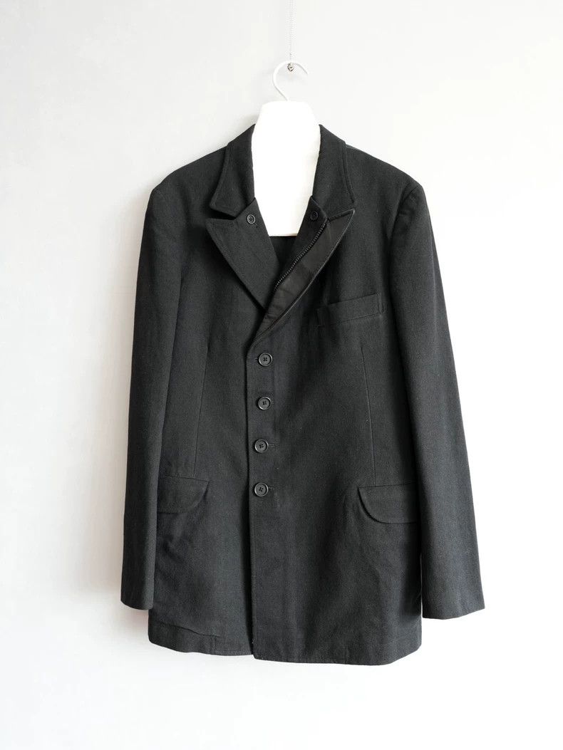 Yohji Yamamoto Yohji Yamamoto13 AW Parched Leather Zip Show Jacket 2503-Ne Size US M / EU 48-50 / 2 - 3 Thumbnail