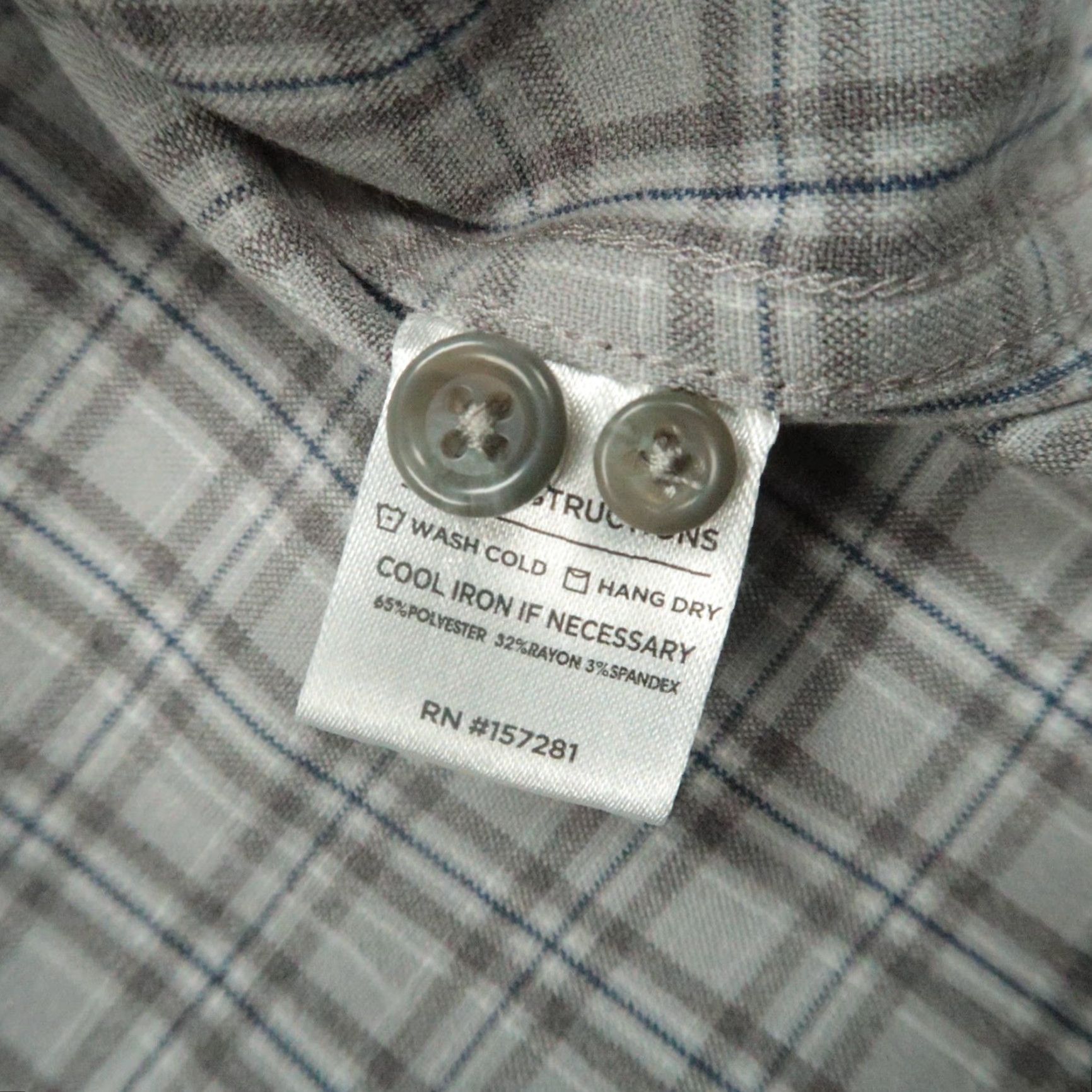 Mizzen+Main Mizzen+Main Shirt Mens Small Gray Plaid Long Sleeve Button-Down Flannel Size US S / EU 44-46 / 1 - 4 Thumbnail