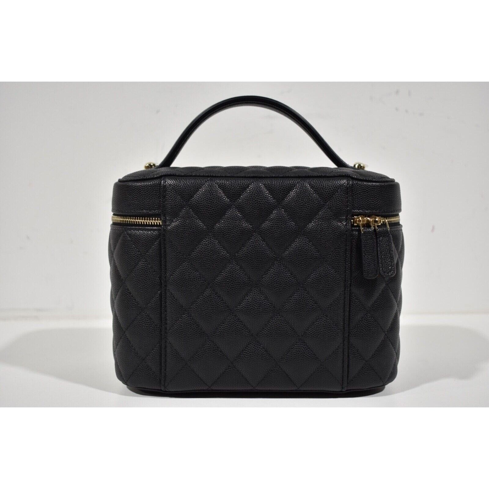 Chanel Chanel Vanity Pouch Case Top Handle Travel Toiletry Bag Size ONE SIZE - 4 Thumbnail