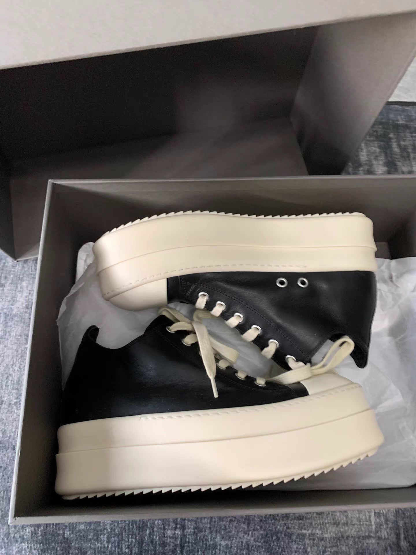 Rick Owens Rick Owens Mainline Thick Sole Low-Top Big Converse Size US 8 / IT 38 - 8 Thumbnail
