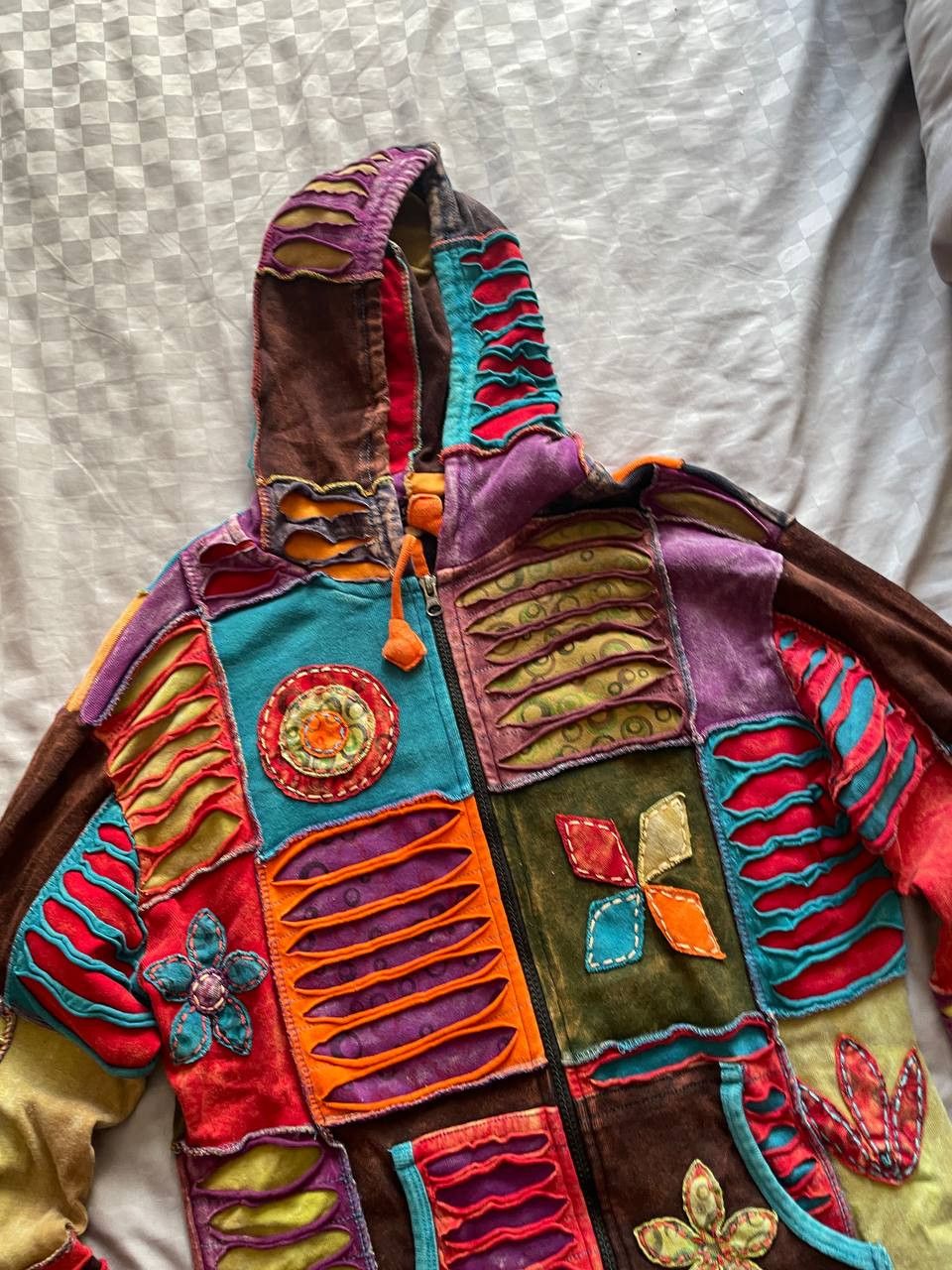 Other Avant Garde Y2K Nepal Patchwork Zip Up Elf Hoodie Vintage Size US M / EU 48-50 / 2 - 3 Thumbnail