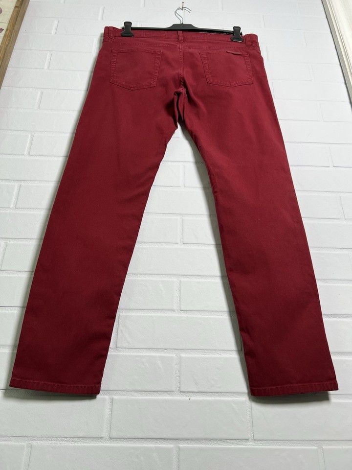 Dolce & Gabbana Women's Jeans Pants Burgundy Size 52