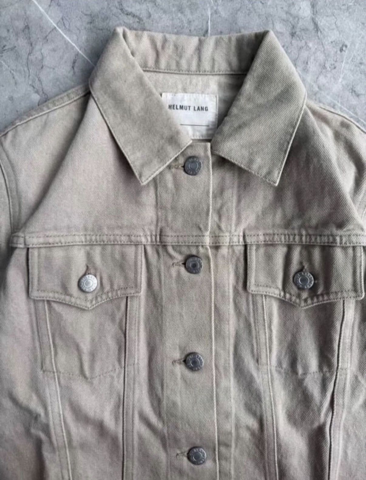 Helmut Lang Helmut Lang SS03 Leather Sleeve Denim Jacket | Grailed