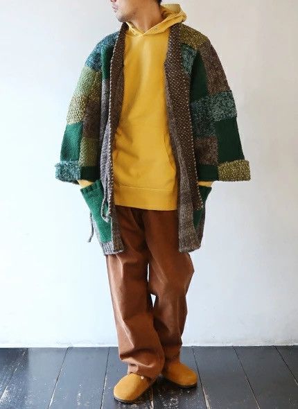Kapital KAPITAL Capital 3G Wool Hand Knit TUGIHAGI KESA Cardigan Size US L / EU 52-54 / 3 - 7 Thumbnail