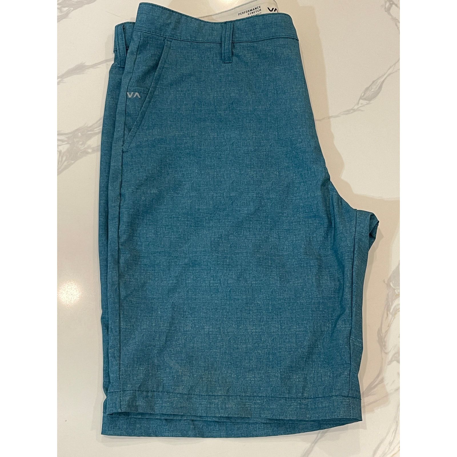 RVCA RVCA Men's Blue Stretch Swim Trunks – Size 34 Size US 34 / EU 50 - 5 Thumbnail