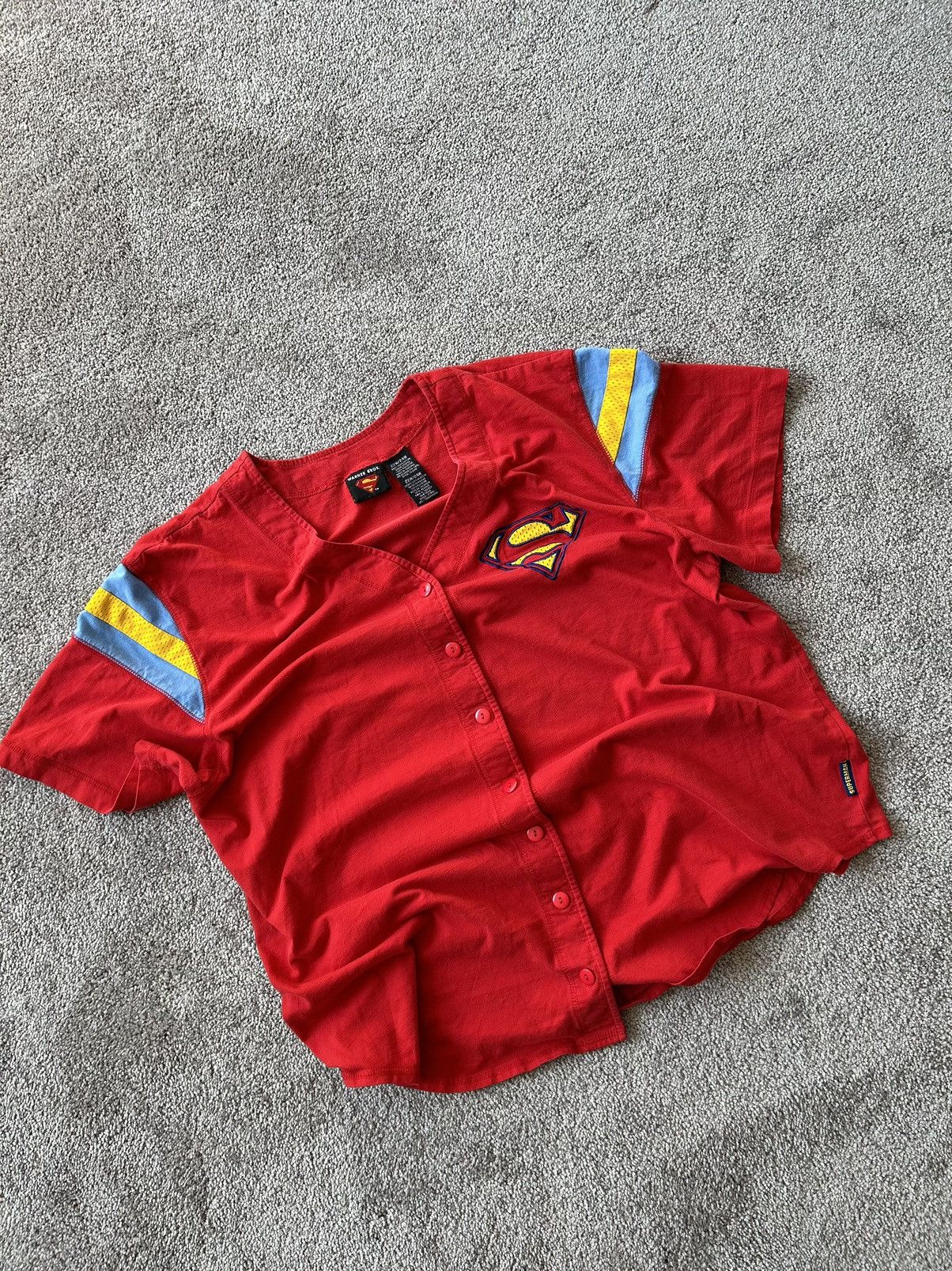 Vintage × Warner Bros 2003 Superman Jersey Size US L / EU 52-54 / 3 - 1 Thumbnail