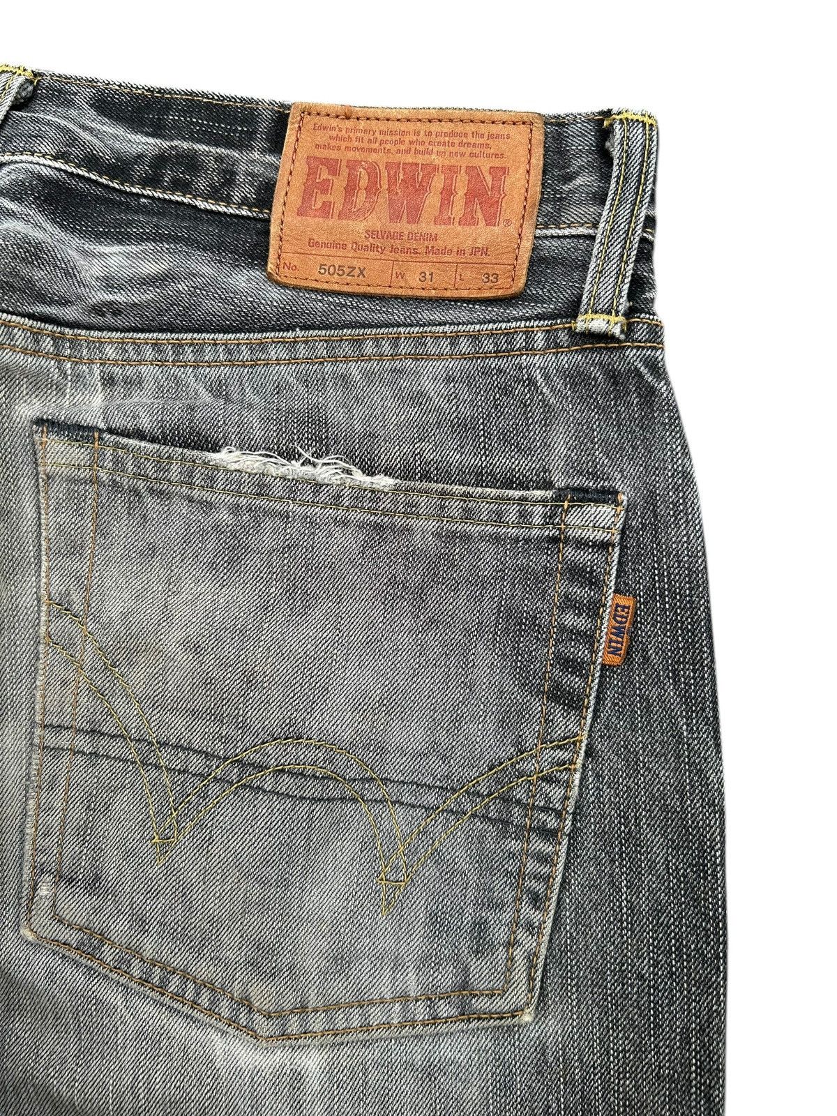 Kapital Thrashed Vintage Edwin 505ZX Selvedge Denim Jeans Size US 31 - 11 Thumbnail