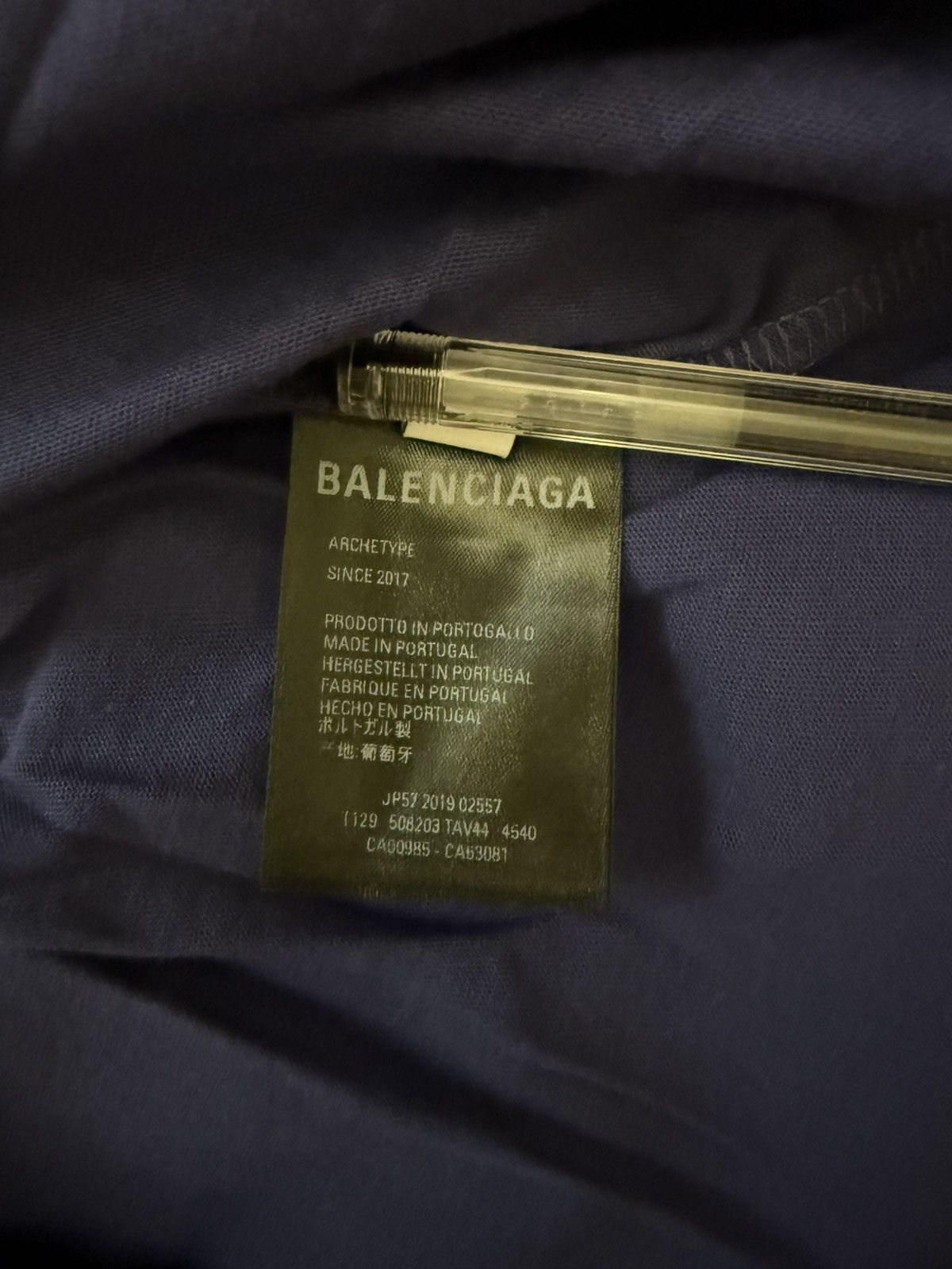 Balenciaga Balenciaga deep blue t shirt Size US S / EU 44-46 / 1 - 7 Thumbnail