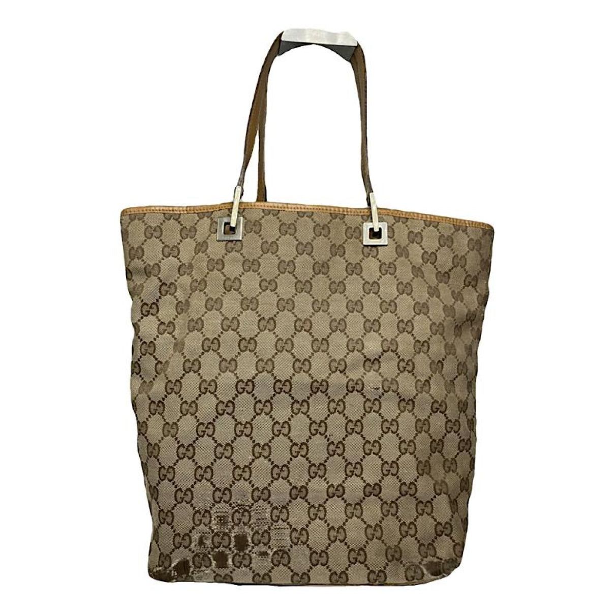 Gucci Jackie Vintage Beige Cotton Handbag Size ONE SIZE - 1 Thumbnail
