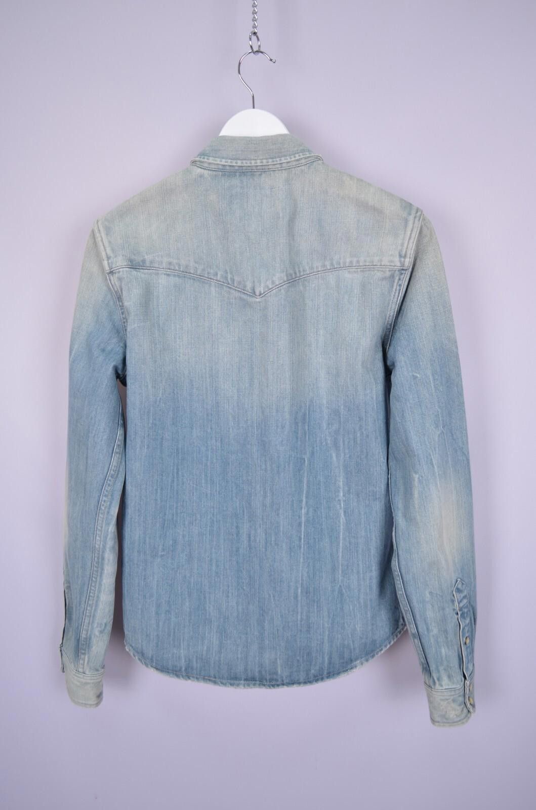Allsaints All Saints Lou Denim Mens Shirt Long Sleeve Size S Designer Size US S / EU 44-46 / 1 - 9 Thumbnail