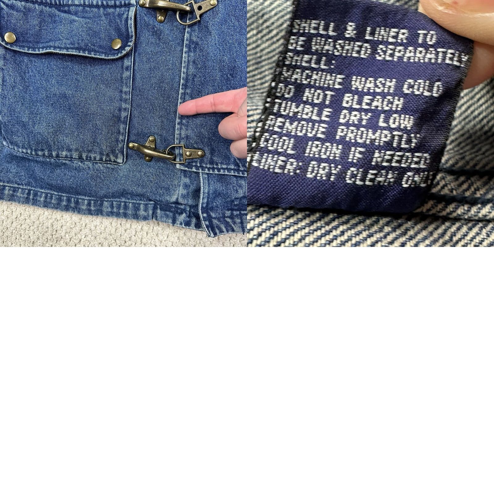 Gap VINTAGE Gap Denim Jacket Oversized Fit Blue 90s Jacket Mens L Blue Denim Jacket with Snap Closure Outer Shell Only Size US L / EU 52-54 / 3 - 11 Thumbnail