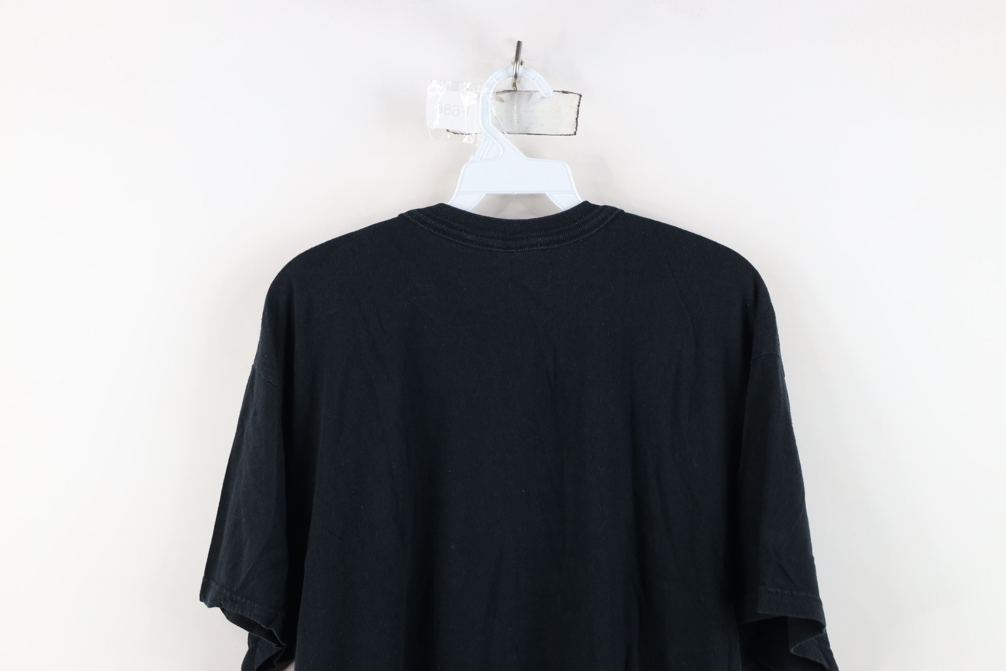 Vintage Vintage 90s Y2K Streetwear Blank Cotton Pocket T-Shirt Black Size US XL / EU 56 / 4 - 13 Thumbnail