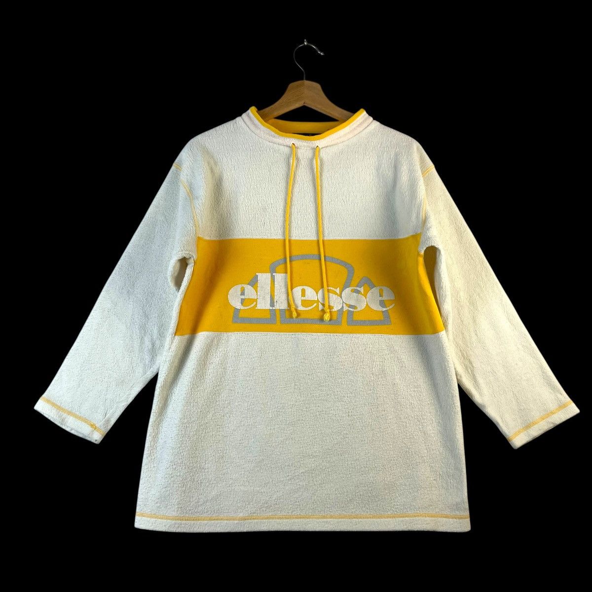 Ellesse VINTAGE 70s-80s ELLESE SPELL OUT LONG SLEEVE FLEECE SWEATER Size US L / EU 52-54 / 3 - 3 Thumbnail
