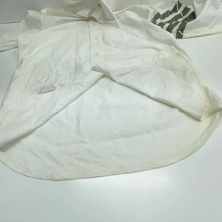 Thom Browne Thom Browne White Long Sleeve Shirt -2507 Size US S / EU 44-46 / 1 - 2 Thumbnail