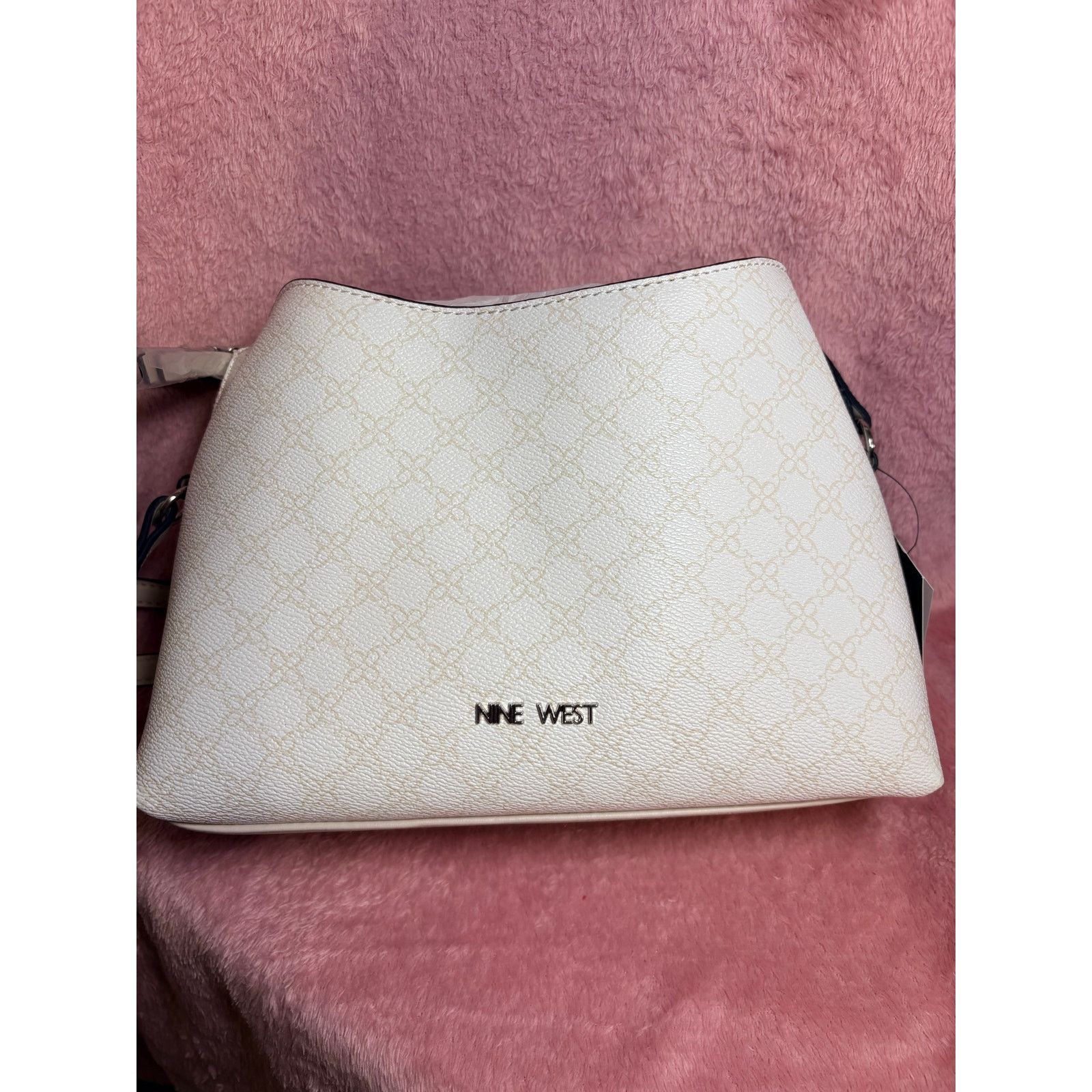 Nine West Nine West Cream Monogram Crossbody Bag NWT Neutral Designer Size ONE SIZE - 5 Thumbnail
