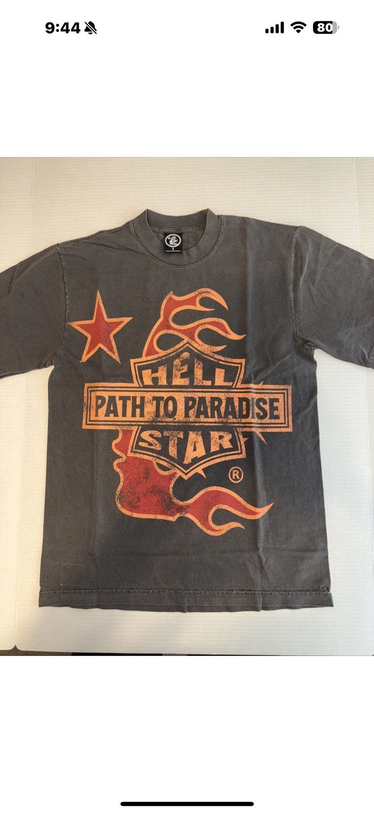 HELLSTAR Hellstar Studios Biker Tour Tee Gray NWOT Size Small Size US S / EU 44-46 / 1 - 2 Thumbnail