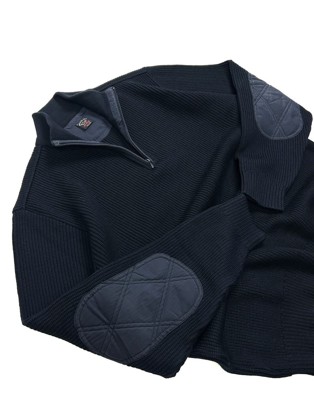 Paul & Shark Vintage Paul & Shark Yachting Wool Knit 1/4 zip Sweater Navy Size US L / EU 52-54 / 3 - 3 Thumbnail