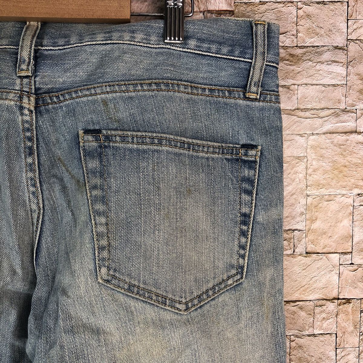 Uniqlo Uniqlo Boyfriend Blue Distressed Denim Pants #A998 Size US 32 / EU 48 - 20 Thumbnail
