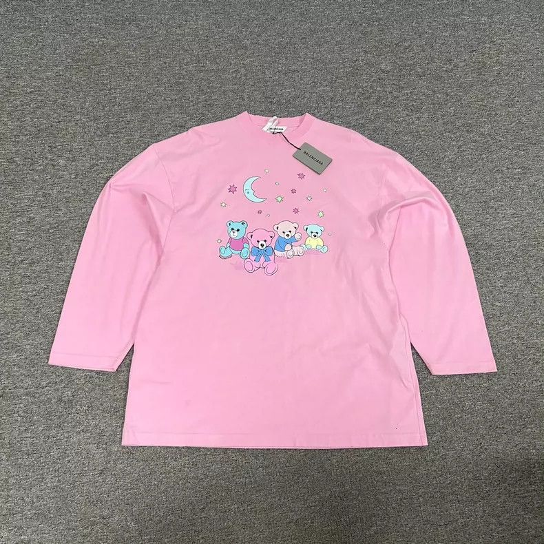 Balenciaga Balenciaga Moon Bear Long Sleeve T-shirt Size L / US 10 / IT 46 - 1 Thumbnail