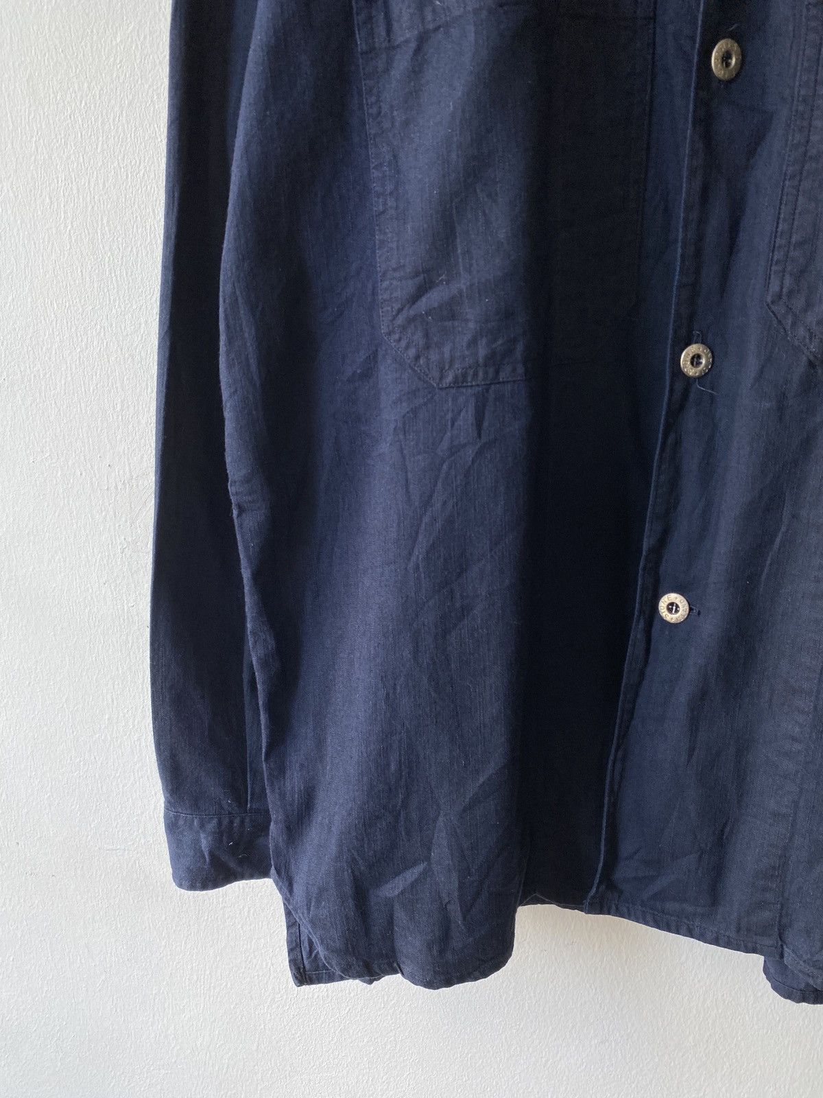 Stone Island 1990s - Vintage Stone Island Over Shirt Double Pocket Size US L / EU 52-54 / 3 - 6 Thumbnail