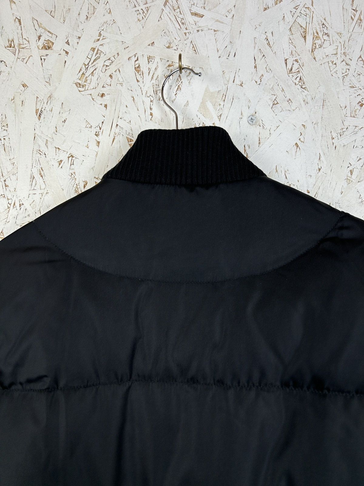 Prada Prada Re-Nylon Cropped Down Bomber Jacket Black 52 Size US L / EU 52-54 / 3 - 8 Thumbnail