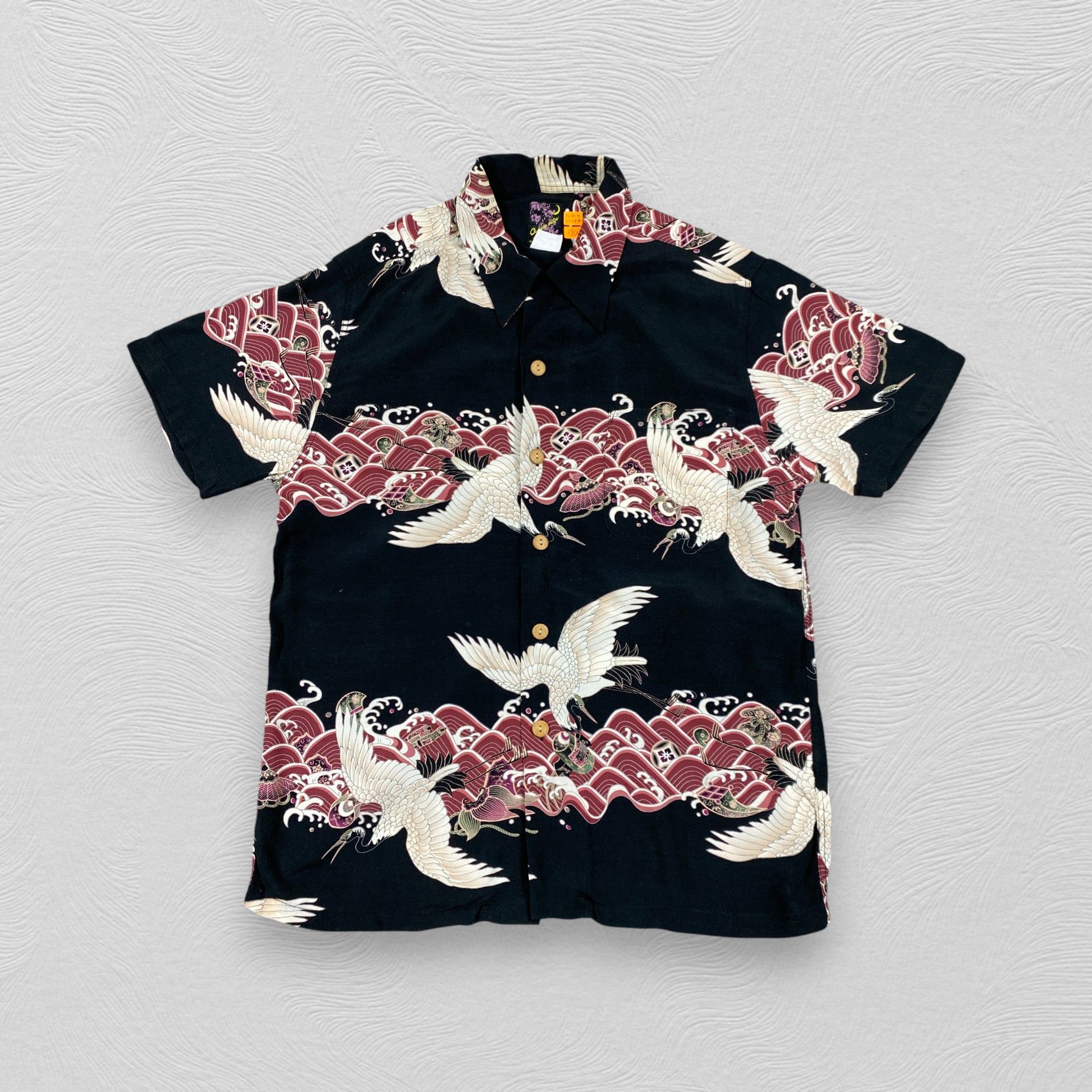 Japanese Brand Oniwa Soto Hawaiian Shirt Ancient Animal Rayon D059 Size US L / EU 52-54 / 3 - 1 Thumbnail