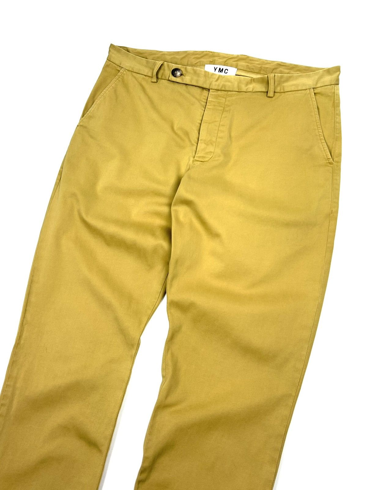 YMC YMC Japanese Slim Tapered Chinos Pants 34 Yellow Vintage Size US 34 / EU 50 - 4 Thumbnail