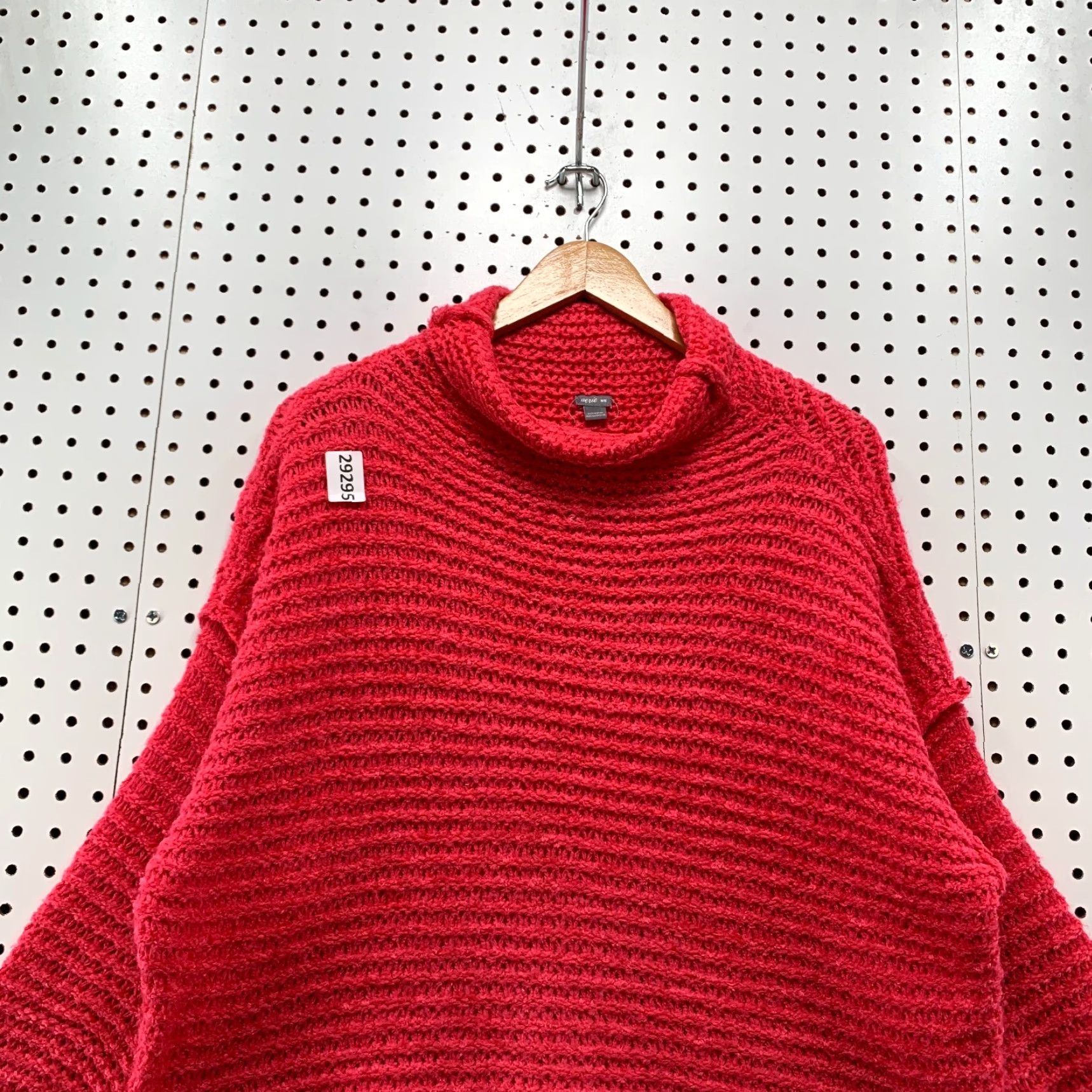 Vintage Aerie Knit Sweater Womens Medium Pink Relaxed Fit Drop Shoulder Cowl Neck Pullover - 90s/No Decade - Womens Size M / US 6-8 / IT 42-44 - 5 Thumbnail