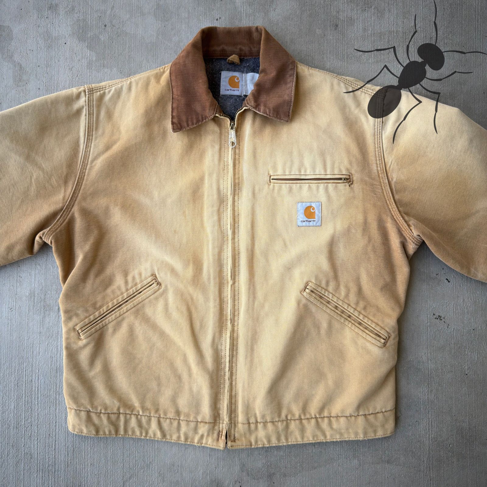 Carhartt × Vintage Carhartt faded brown Detroit work wear jacket Size US M / EU 48-50 / 2 - 3 Thumbnail