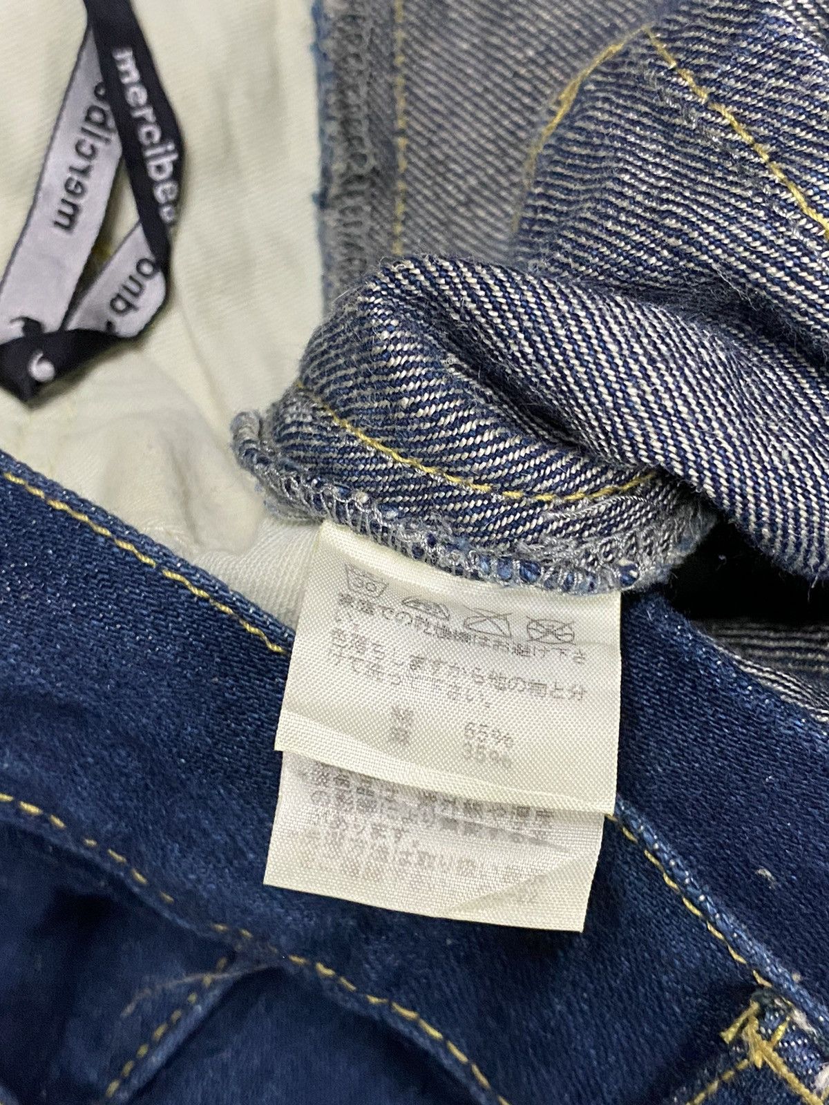 Japanese Brand × mercibeaucoup Mercibeaucoup drop crotch issey miyake jeans pants Size US 30 / EU 46 - 7 Thumbnail