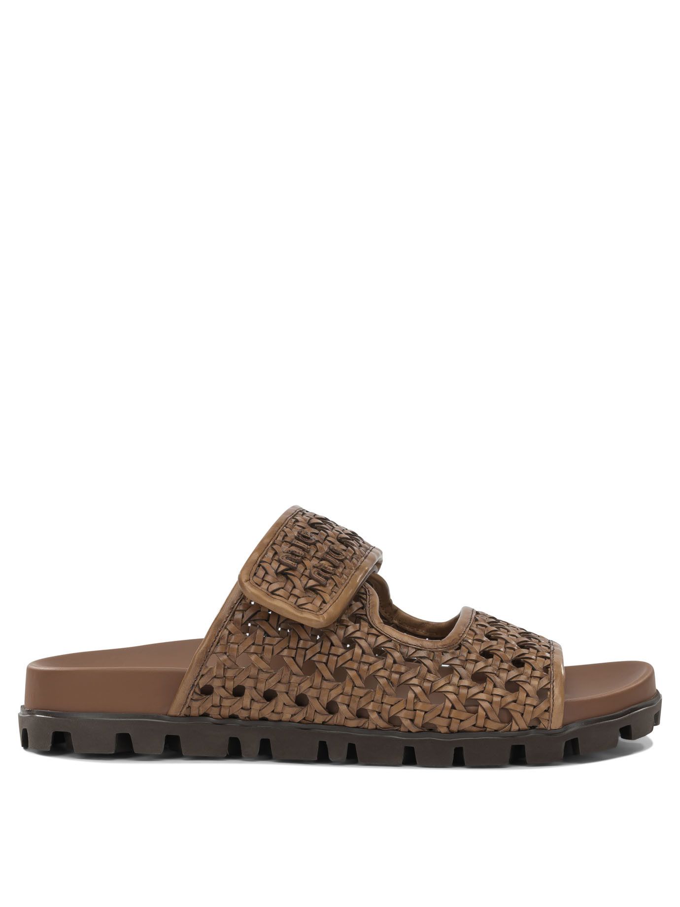 Miu Miu Miu Miu Woven Leather Low Sandals IT 36 Women - USA Duties Paid Size US 6 / IT 36 - 1 Thumbnail
