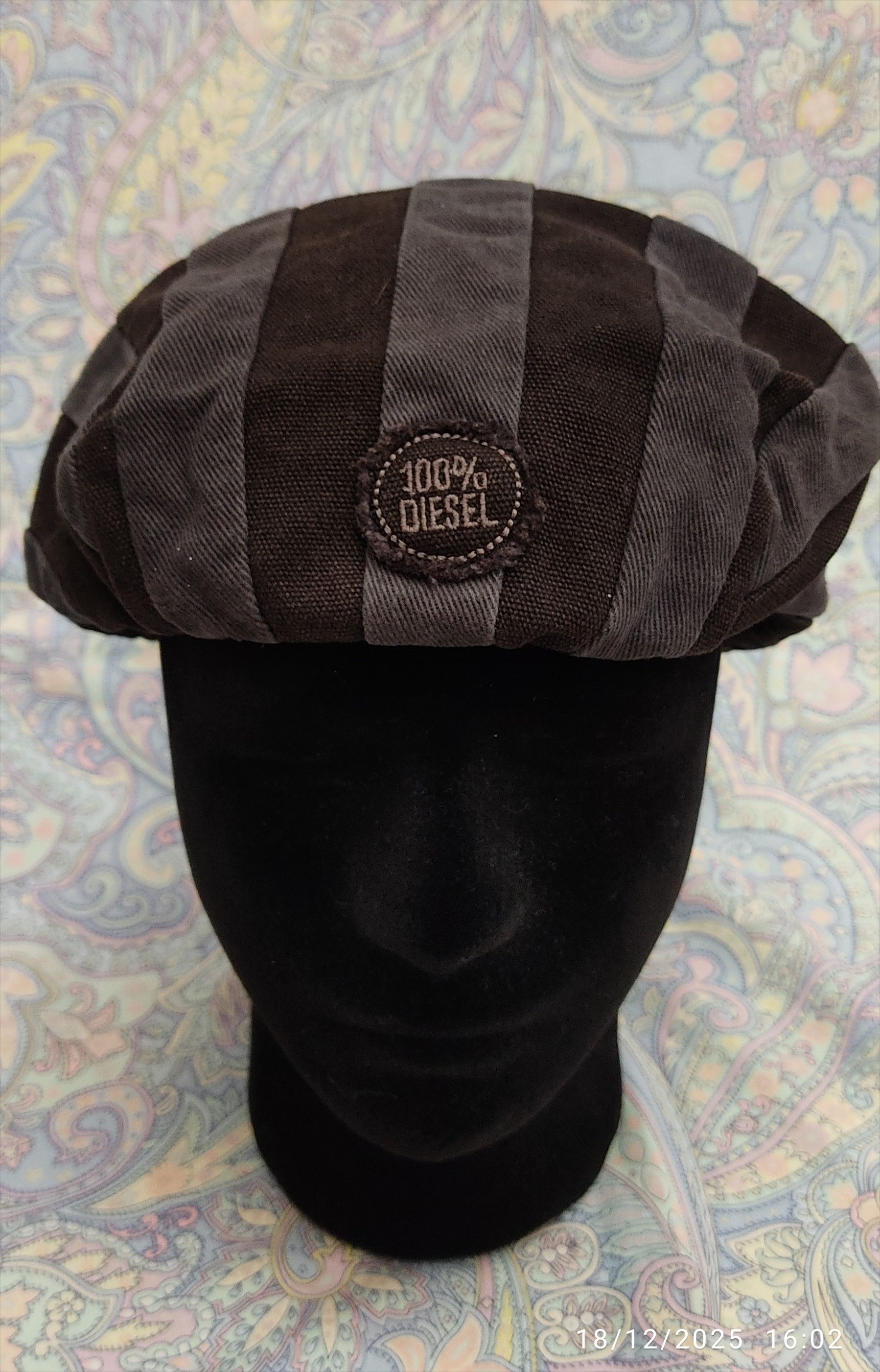 Diesel Vintage Diesel Striped Beret / Newsboy Cap Size ONE SIZE - 1 Thumbnail