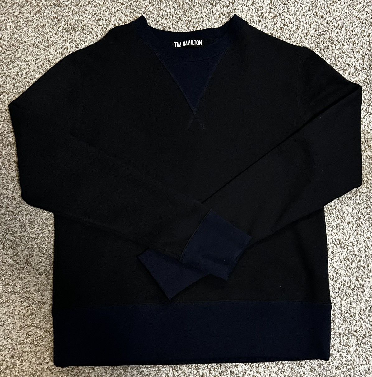 image of Tim Hamilton Men’S Crewneck in Black, Men's (Size Medium)