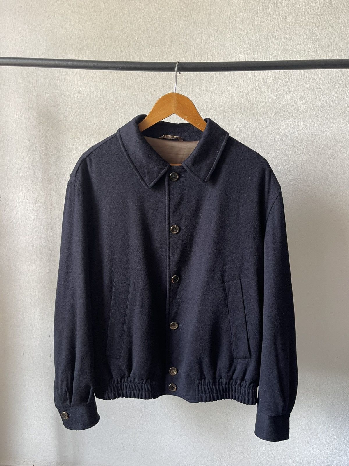 Brioni Brioni Wool Button Bomber Jacket Size US L / EU 52-54 / 3 - 2 Thumbnail