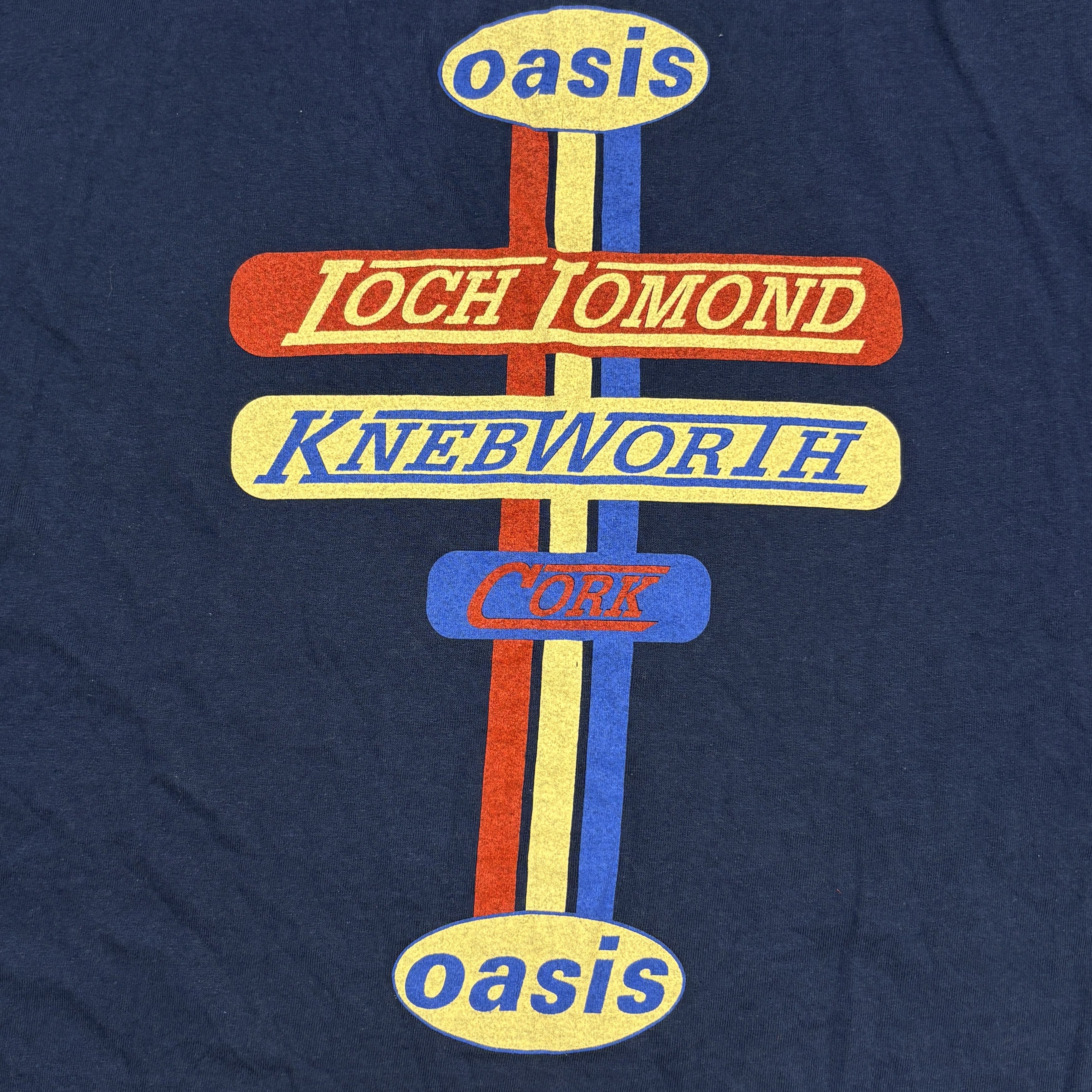 Band Tees Vintage Oasis Shirt 90s Tour Knebworth Britpop Rock Band Tee Size US XL / EU 56 / 4 - 15 Thumbnail