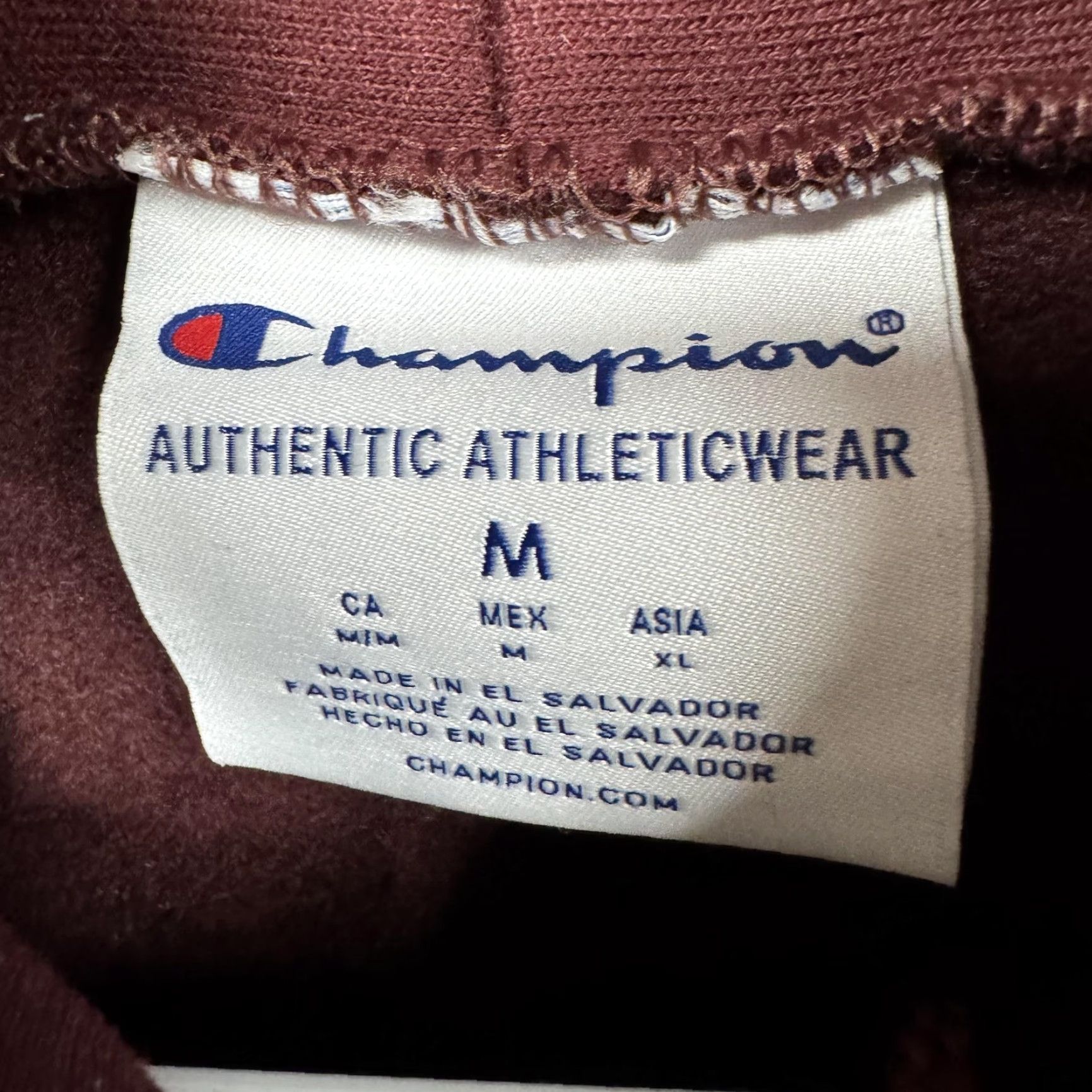Champion Champion Bloomsburg University Hoodie Mens Medium Maroon Red Fleece Sweatshirt Size US M / EU 48-50 / 2 - 5 Thumbnail
