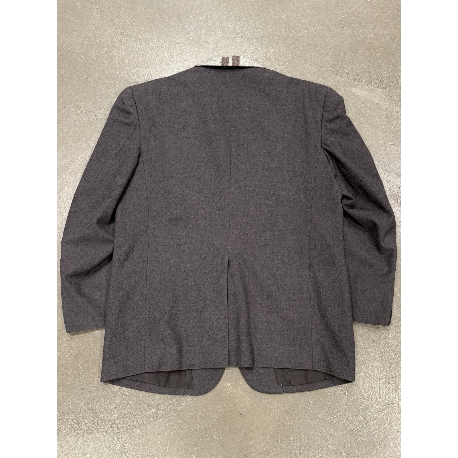 Comme des Garcons 2000s Comme des Garçons tartan collar blazer Size 40R - 2 Thumbnail
