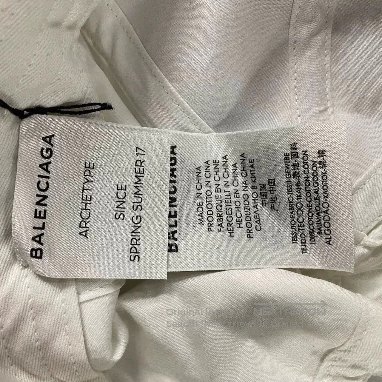 Balenciaga Balenciaga Latest White Embroidered Logo Cap. Size ONE SIZE - 7 Thumbnail