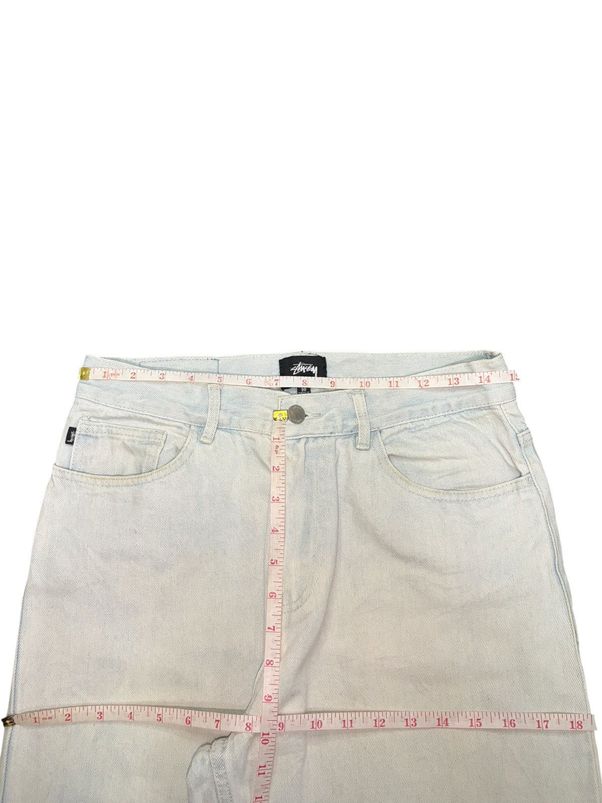 Stussy Vintage Stussy Faded Wash Balloon Style Mom Jeans Size 29" - 6 Thumbnail