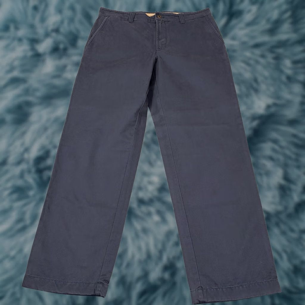 Vintage LL Bean Mens Classic Fit Navy Blue Cotton Casual Chino Pants Size US 36 / EU 52 - 1 Thumbnail